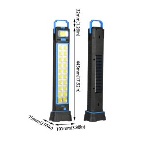 ZHUNIEDU Multi-Function Solar-Powered Lamp USB Rechargeable ic Base Emergency Light Torch COB LED Portable Lamp Multi-Function
