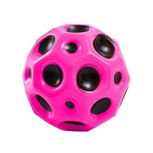 High Resilience Hole Ball Soft Bouncy Ball Anti-fall Moon Shape Porous Bouncy Ball Kids Indoor Outdoor Toys