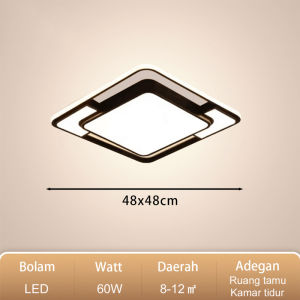 lampu led plafon modern Minimalis 72W lampu hias  Kamar ruang tamu Ceiling Lamp  3 Warna