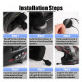 Bluetooth 5.2 Motorcycle Headset Wireless Handsfree Stereo Music Player With Mic Moto Headphone for Rider Earphone. 