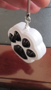 Cat Paw Designs Keychain Anxiety Stress Relief Press Toy for School Office Travel Portable Plastic Keyring