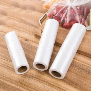 100PCS Transpare Roll Fresh-keeping Plastic Bags of Vacuum Food Saver Bag 3 Sizes Food Storage Bags with Handle Keep Fresh
