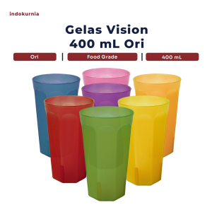Indokurnia Gelas Vision 400 mL Ori