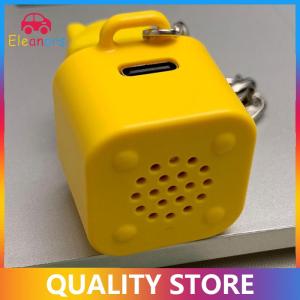 [Eleanor] Frog Croaking Fidget Toy - Rechargeable Frog Croaking Keychain Pig Croaking Stress Reliever With Colorful Lights