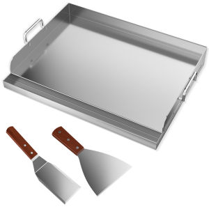 【Local Shipping】Stainless Steel Barbecue Plate 54 * 41 * 8- Equipped With 2 Barbecue Shovels
