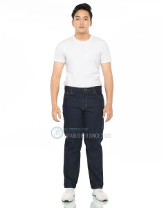 Celana Jeans Pria Blessings Reguler Fit Full Length Denim Warna Solid Garmen