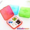 4 Slot Medicine Box Mini Storage Box Colourful Family First Aid Drug Box Organiser. 