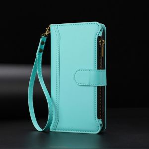 Luxury Lanyard Flip Leather Phone Case For OPPO A79 A78 A77S A77 A76 A74 A73 A72 A60 2020 4G 5G Zipper Wallet Multi Card Cover