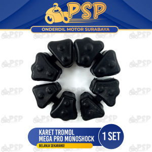 Karet Tromol Megapro Mono (Harga Per Set Isi 4) - Rubber Seat Bantalan Tahanan Ganjalan Ganjal