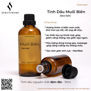 Tinh Dầu Muối Biển Sea Salt Essential Oil Thư Giãn Xông Phòng Nến Thơm Khử Mùi Xe Hơi