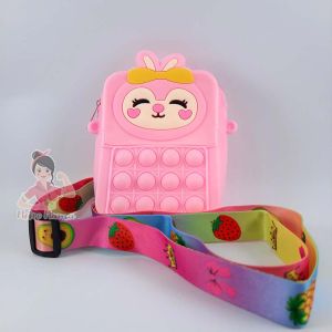 Tas Selempang Anak Pop It Gelembung Karakter Lucu Motif Kartun