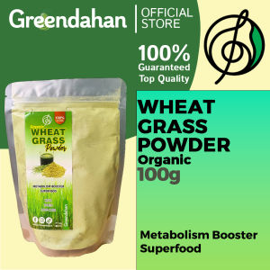 Greendahan Organic Wheatgrass Juice Powder 100g | 200g -  Unsweetened Premium Quality NON GMO