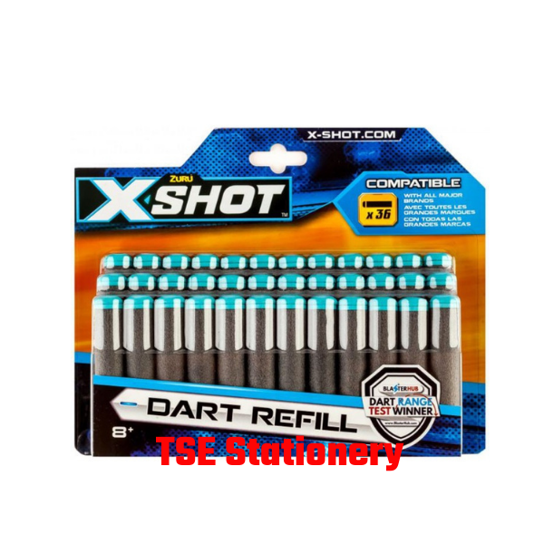 ZURU X-Shots Refill 36 Darts Refill Bullets Gun Blaster Toy Gun Kids ...