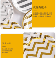 SG 10PCS Gold Silver Dot Disposable Paper Cups and Plates Set for Birthday Party. 