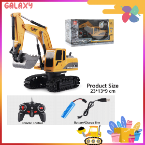 【จัดส่งที่รวดเร็ว】รถขุดบังคับ รถของเล่นเด็ก รถแม็คโครบังคับ รถตักดินของเล่นบังคับ ของเล่นเด็ก