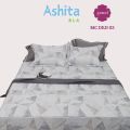 Ga chun chần bông MC Diji, 100% sợi tổng hợp bền màu by Thanhbinh hometextile, , họa tiết In hoa ( 1 ga + 2 vỏ gối). 