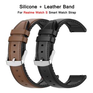 Replacement Strap For Realme Watch S Pro Leather Silicone Band For Realme Watch 2 Pro Band Sport Bracelet Men Belt