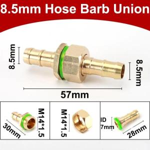 Brass Sprayer Hose Connector High Pressure Spraying 8/8.5mm Brass Hose Repair Connector Pipe Repair Garden Spraying