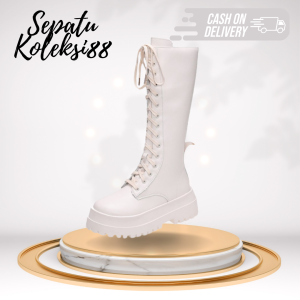 Sepatu Boots Panjang Wanita Hak Sedang SK 284