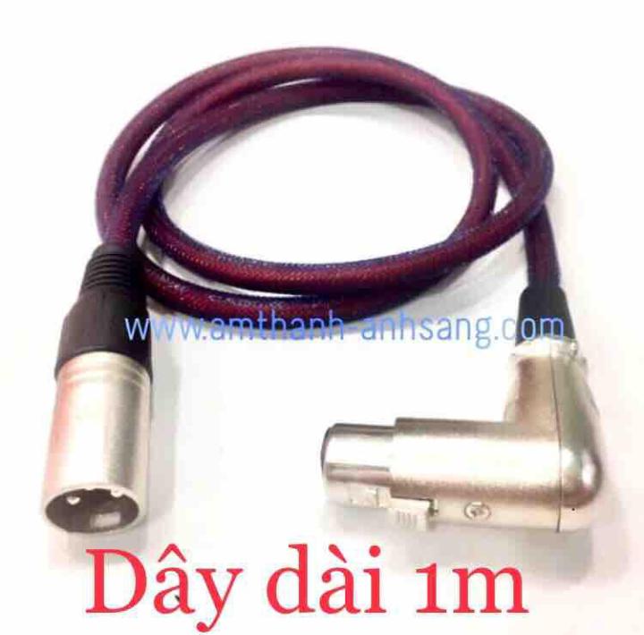 Dây tín hiệu âm thanh Jack canon ddực cái 01 dây rắc canon đực thẳng  ra canon cái cong