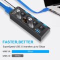 Usb 3.0 Hub Super High Speed Multi Usb Hub 4 Port / 7 Port Expander For PC Computer Accessories Laptop. 