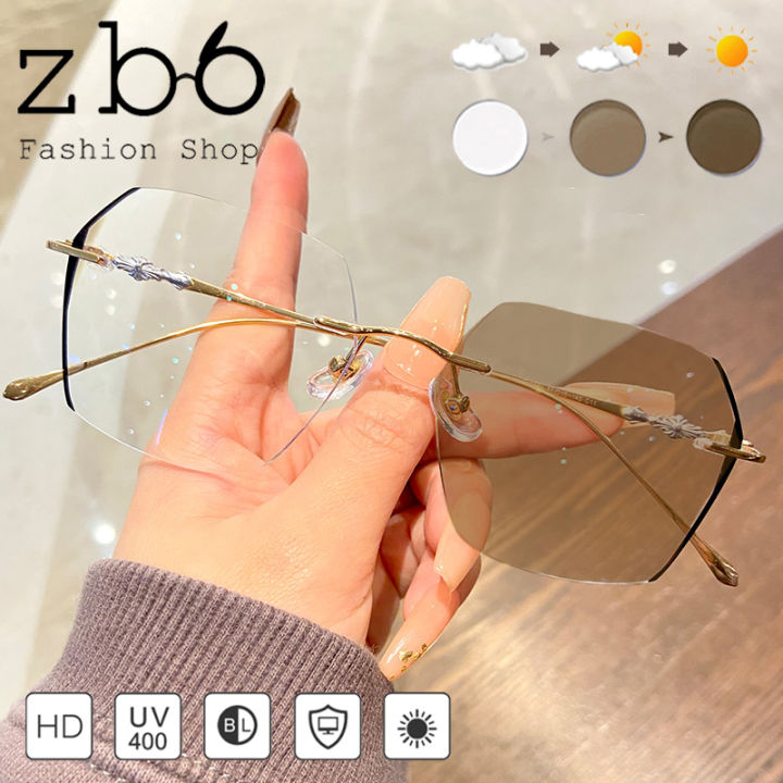 Artistic Brand Design Women Square Alloy Frame Anti Blue Light ...