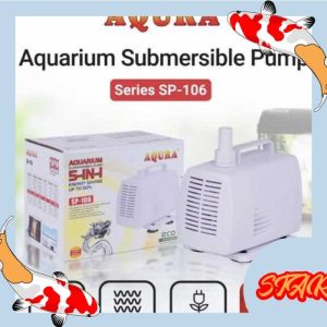 AQURA Pompa Air Celup Aquarium AQURA SP 106 SP106 63 watt putih pompa celup power head akuarium