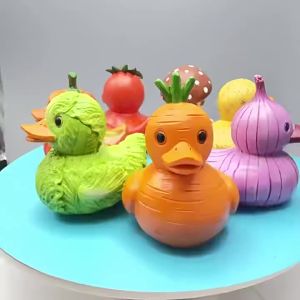 {READY STOCK}Whimsical Vegetable Duck Ingenious and imaginative resin crafts featuring plain ducks
