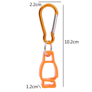 Ngoài trời đa năng Carabiner cái cài găng tay chống rơi kẹp nhựa cắm trại ngoài trời di động bảo vệ găng tay làm việc kẹp an toàn