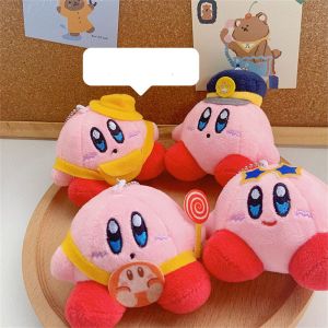 SADSAF Holiday Gift Animal Pendant 12CM Keychain Dolls Cartoon Stuffed Toys Plush Doll Bag Pendant Star Kirby Plush Keyring Kirby Keychain