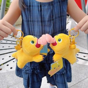 Cute Dinosaur Plush Toy Cartoon Little Milk Dragon Plush Keychain Bag Pendant Kids Birthday Gift
