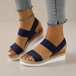 [Free Shipping] Summer Wedge Heel Thick-Soled WomenS Sandals Non-Slip And Wear-Resistant For Outdoor Casual Wear And Beach Use