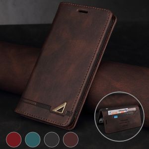 For Sony Xperia 1 III Case Leather Bag Protective Cover Flip Case Magnet Cover Card Slots Book Wallet Cover