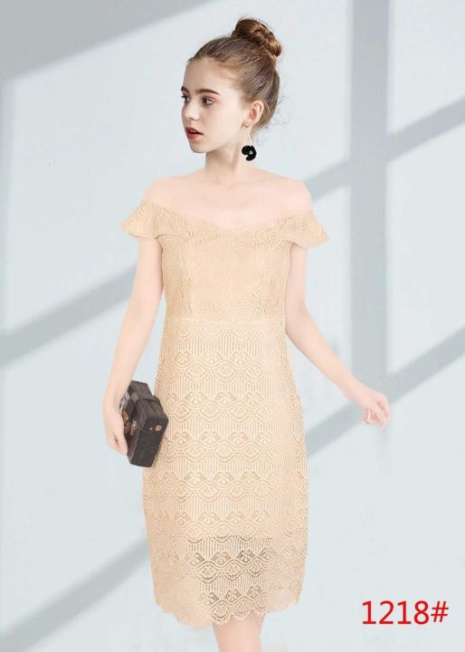 High Quality Fashionable Bangkok Formal Off Shoulder Lace Dress | Lazada PH High Quality Fashionable Bangkok Formal Off Shoulder Lace Dress | Lazada PH