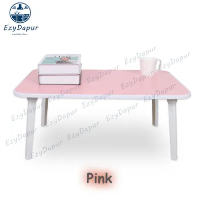 EZYD Foldable Laptop Desk Multipurpose Anti-slip Kids Study Table Bed Table Cupslot/ Kanak Meja makan Lipat Laptop