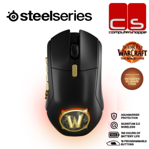 SteelSeries Aerox 9 Wireless World of Warcraft Edition + Bluetooth Ultra Lightweight MMO/MOBA Gaming Mouse