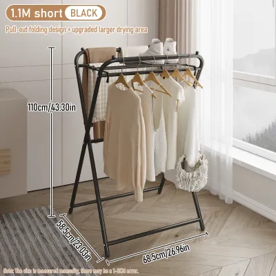 Ready-made clothes drying rack can be used as a drying rack on the balcony clothes storage rack