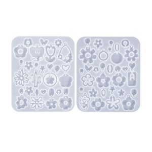 Eye Catching Tools/Flower Shaped Earrings Mold Ear Pendant Silicone Molds Epoxy Resin Earwear Mould Tool