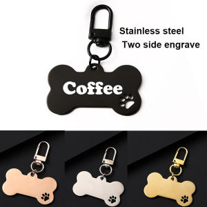 Custom Pet ID Tags Personalized Dog and Cat Tags Stainless Steel Name ID Tags  Anti-Lost Pet Nameplate Pendant