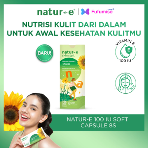 NATUR-E Vitamin E Suplemen Kesehatan 100IU | 300IE isi 8 Kapsul Lunak