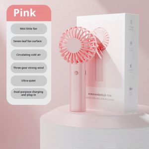 NEW Portable mini Hand Fan  USB  Pocket fan 3 Gears Strong Wind Handheld Small Fan Portable High Speed Rechargeable  Fan