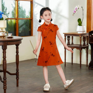 daidai (Ready Stock) Parent Child Cheongsam Slim Fit Women Children Qipao CNY Mother Mum Daughter