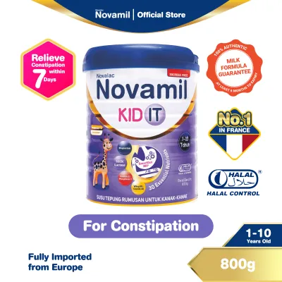 Novamil KID IT untuk Melegakan Sembelit (1-10 Tahun) 800g | Novamil KID IT for Constipation Relief (1-10 Years) 800g