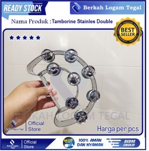 Tamborin / Tambourin / KecrekanDobel doubel Stainles Berkualitas