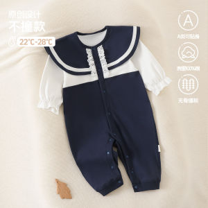 Baby romper made of pure cotton a Long-sleeved romper Childrens clothing for early spring in Korean style for baby boys