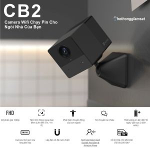 Camera Wifi Dùng Pin Sạc EZVIZ CB2 1080P 2MP - Pin 2.000mAh - Đàm Thoại 2 Chiều - Chính Hãng Bảo Hành 24th