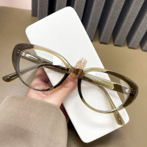 Viendo Kacamata Photocromic Minus Wanita Cat Eye Frame Silinder Anti Radiasi Blueray Kaca Mata Optik