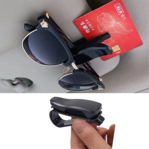 Car Sun Visor Sunglasses Holder TNG Card Resit Parking Ticket Clip Glasses Hook