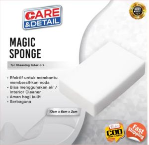 Spons Pembersih Penghilang Noda Baret Halus Cat Mobil Interior Jok Dashboard Doortrim Kendaraan Helm dsb Magic Spong Spons Ajaib Serbaguna