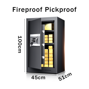 EXPOSE Big Safe Box vault 100 80 50 cm cash box with lock Digital and Key Anti-theft Fireproof Pickproof Home Office